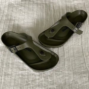 Birkenstock rubber sandals
